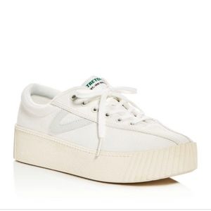 White Tretorn Platform Sneakers